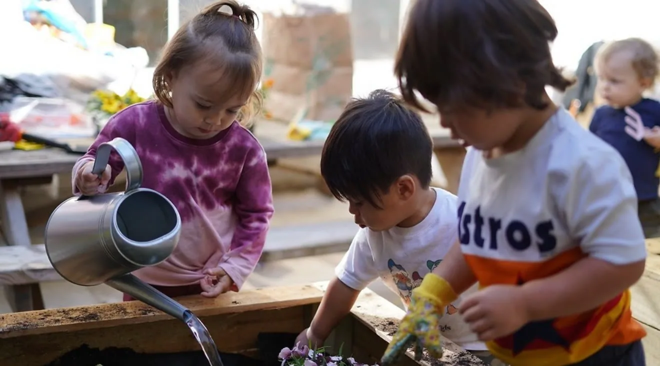 Outdoor garden classroom