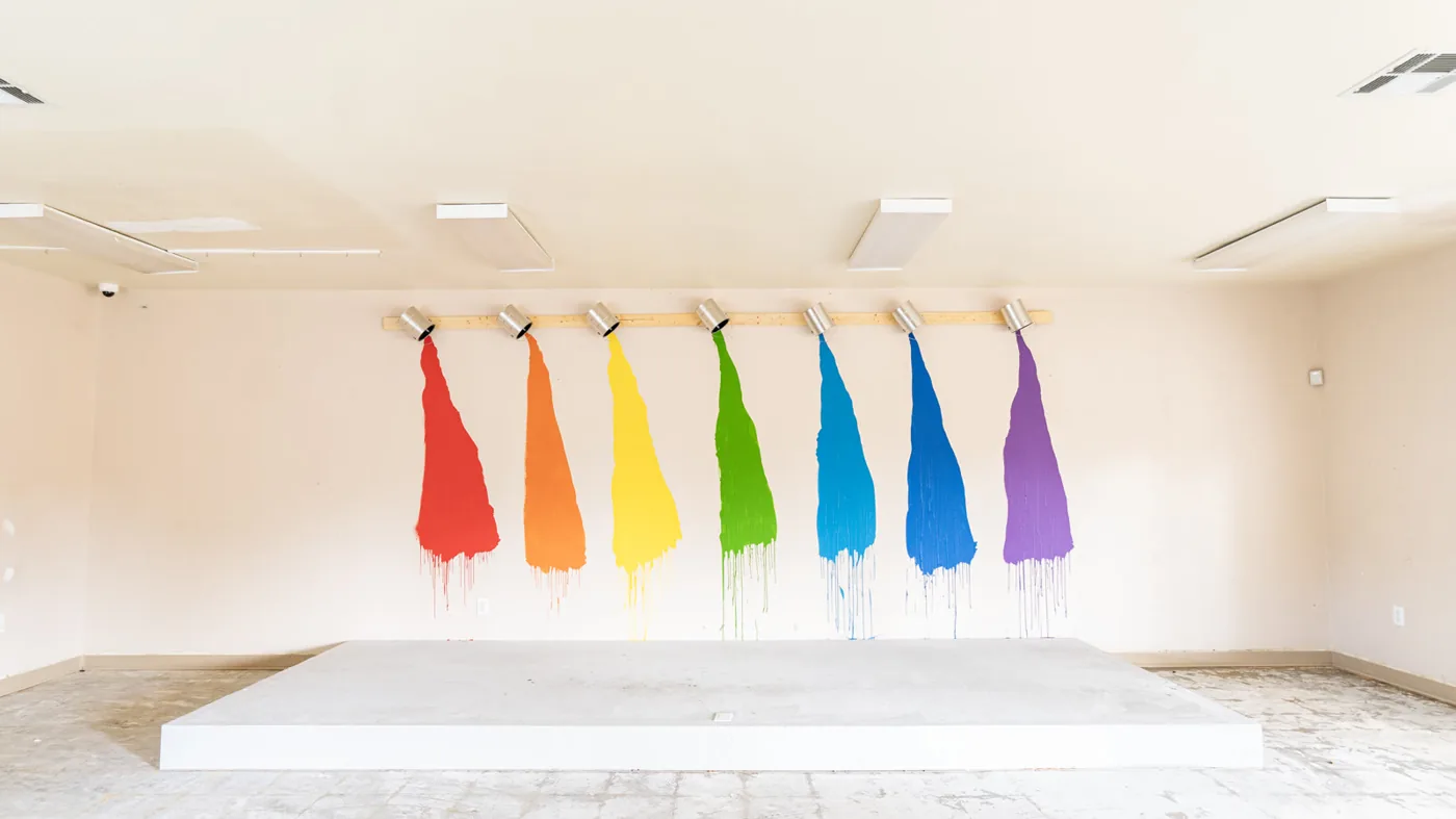 Colorful classroom art